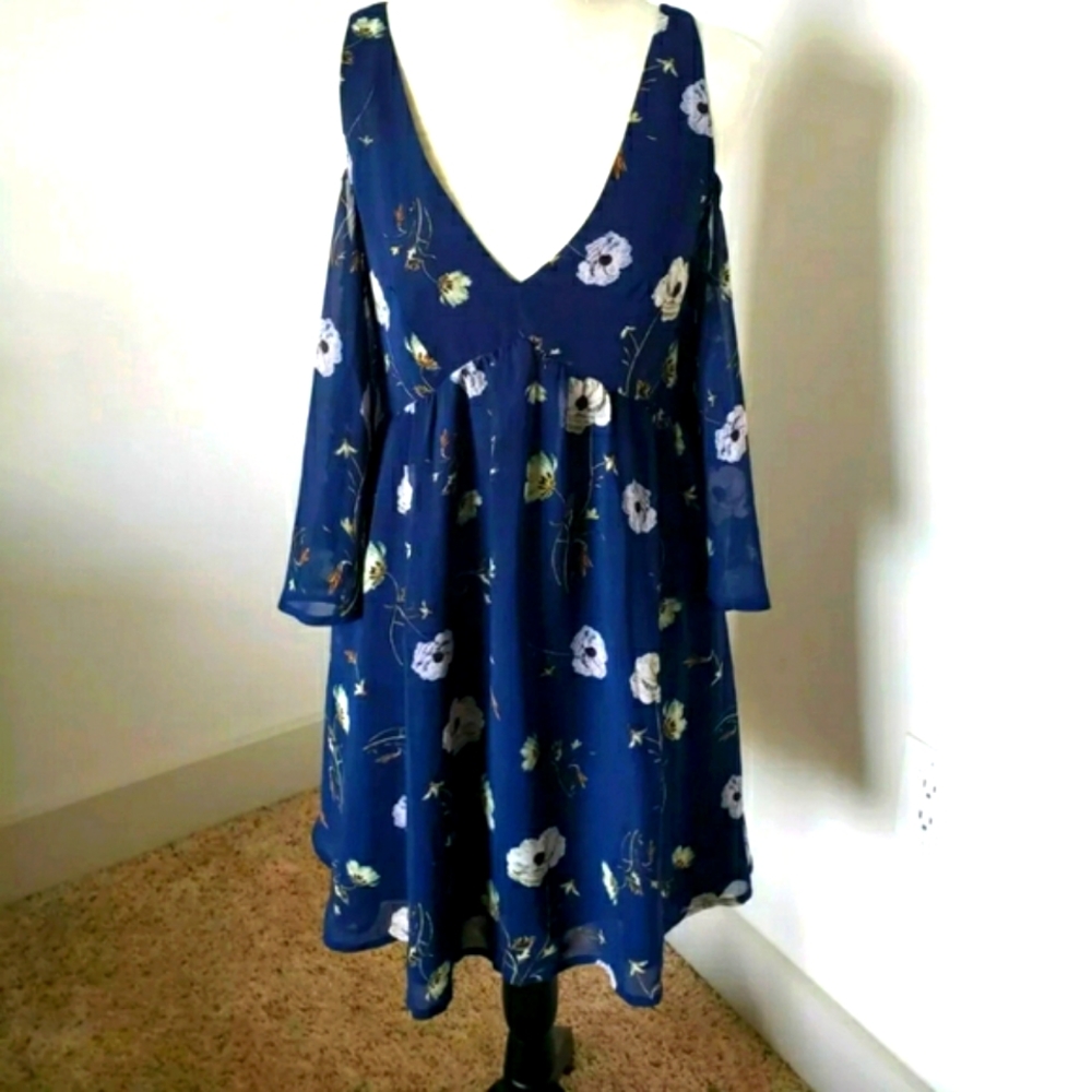 BB DAKOTA navy blue dress size XS - Picture 5 of 11